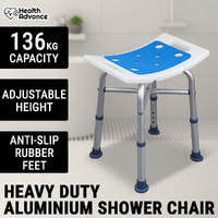 Aluminium Shower Chair Bath Seat Stool Adjustable Height Safety Aid Elderly