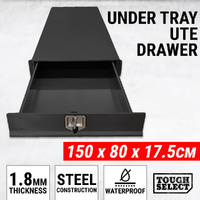 Under Tray Tool Box Steel Trundle Drawer 1500mm UTE Undertray Toolbox Storage