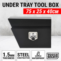 Under Tray Tool Box Left Ute Black Steel Toolbox Truck Undertray Underbody