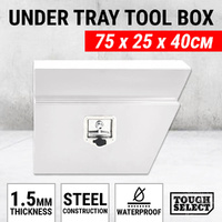 Under Tray Tool Box Right Ute White Steel Toolbox Truck Undertray Underbody