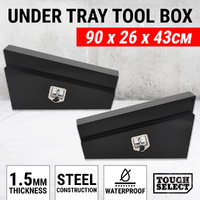 Steel Undertray Toolbox 900mm Ute Under Tray Tool Box Truck Underbody Pair Set