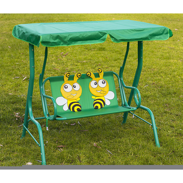 Kids Swing Chair Bee Pattern Canopy Chair Hanging Chair